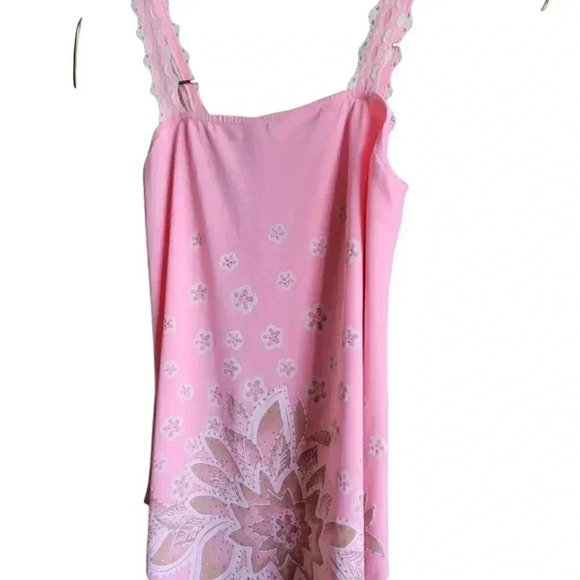 2 Light Weight Summer Spring Flowy Woman's Tops Pretty Vacation Top - Picture 4 of 10